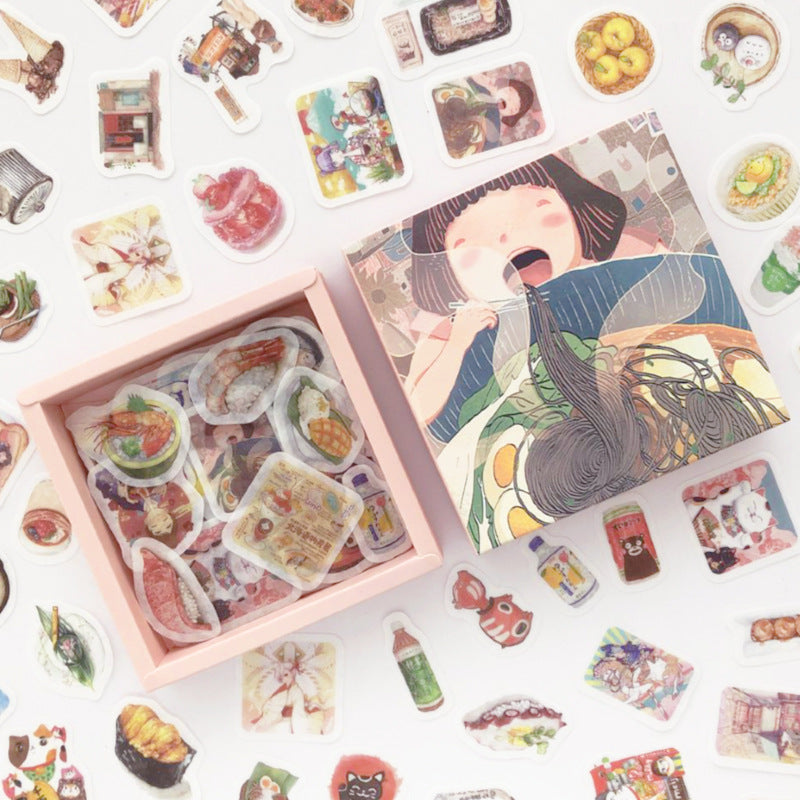 200 Pc Box Set Washi Paper Stickers Stationery Diary Decoration Tokyo Story 0 - Tophatter Daily Deals