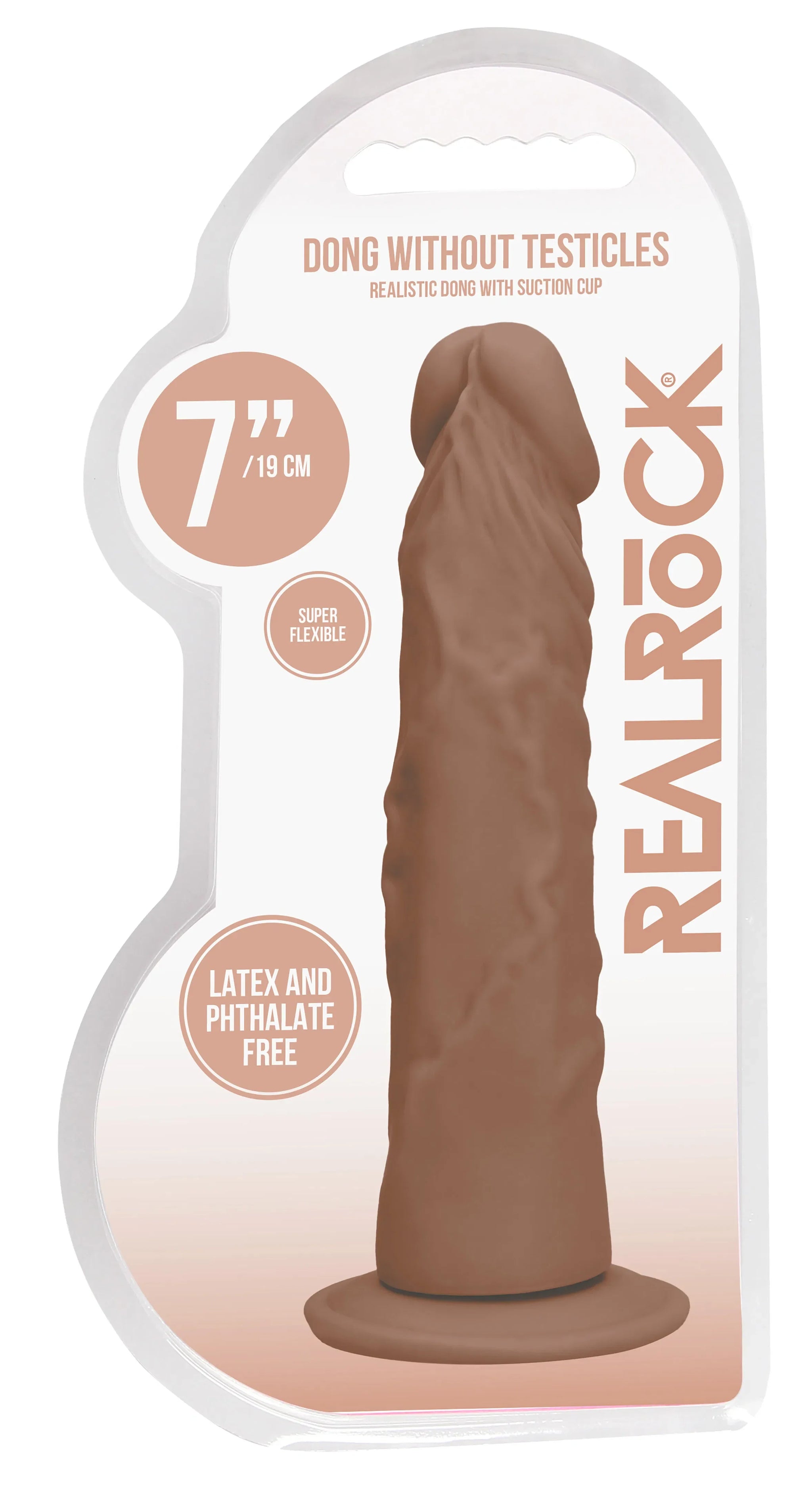 Realrock 7 Inch Realistic Dildo – Phthalate-Free Skin TPE Dildo > Dildos > Realistic Dildos - Tophatter Daily Deals