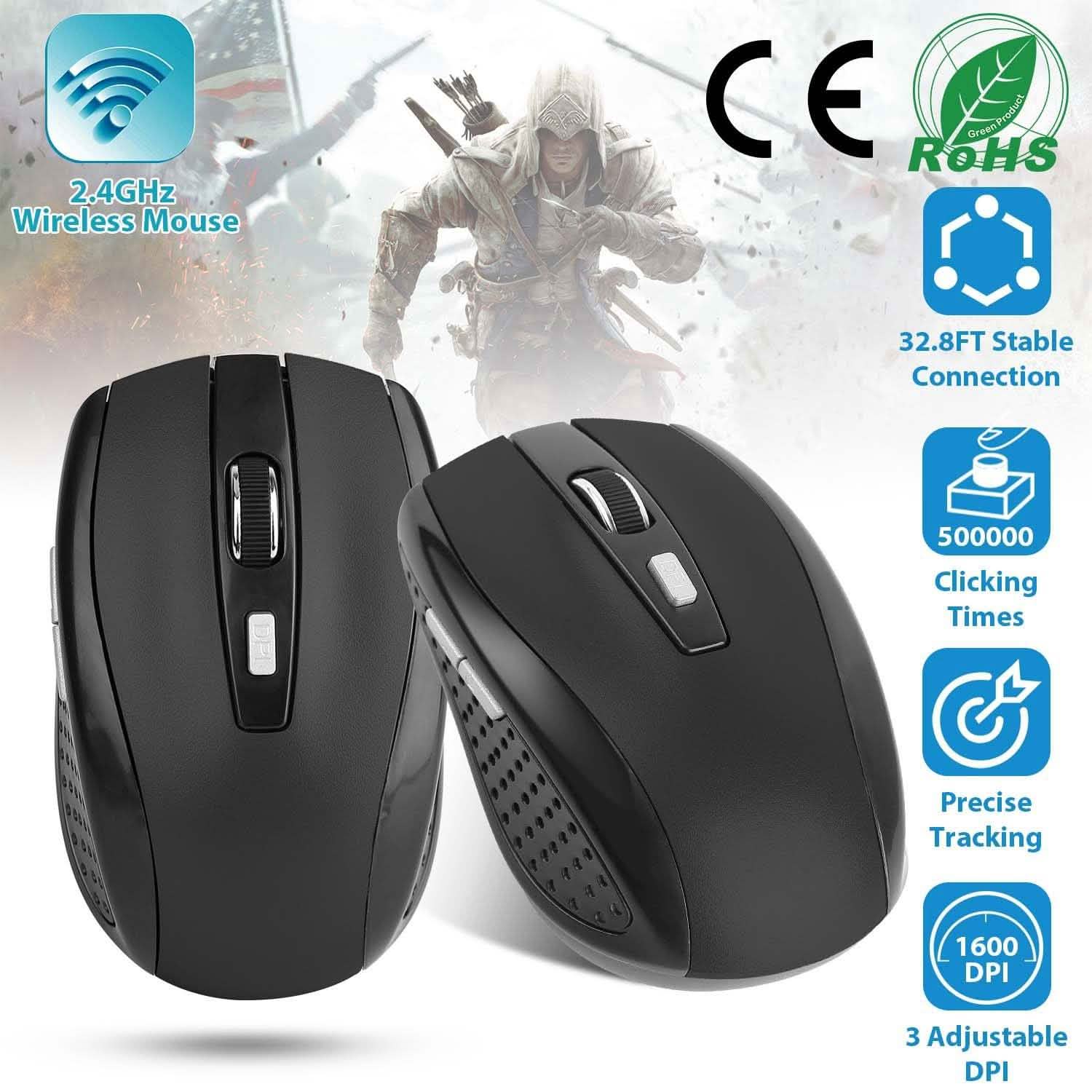 2.4 G Wireless Gaming Mouse Optical Computer Accessories - Tophatter Daily Deals