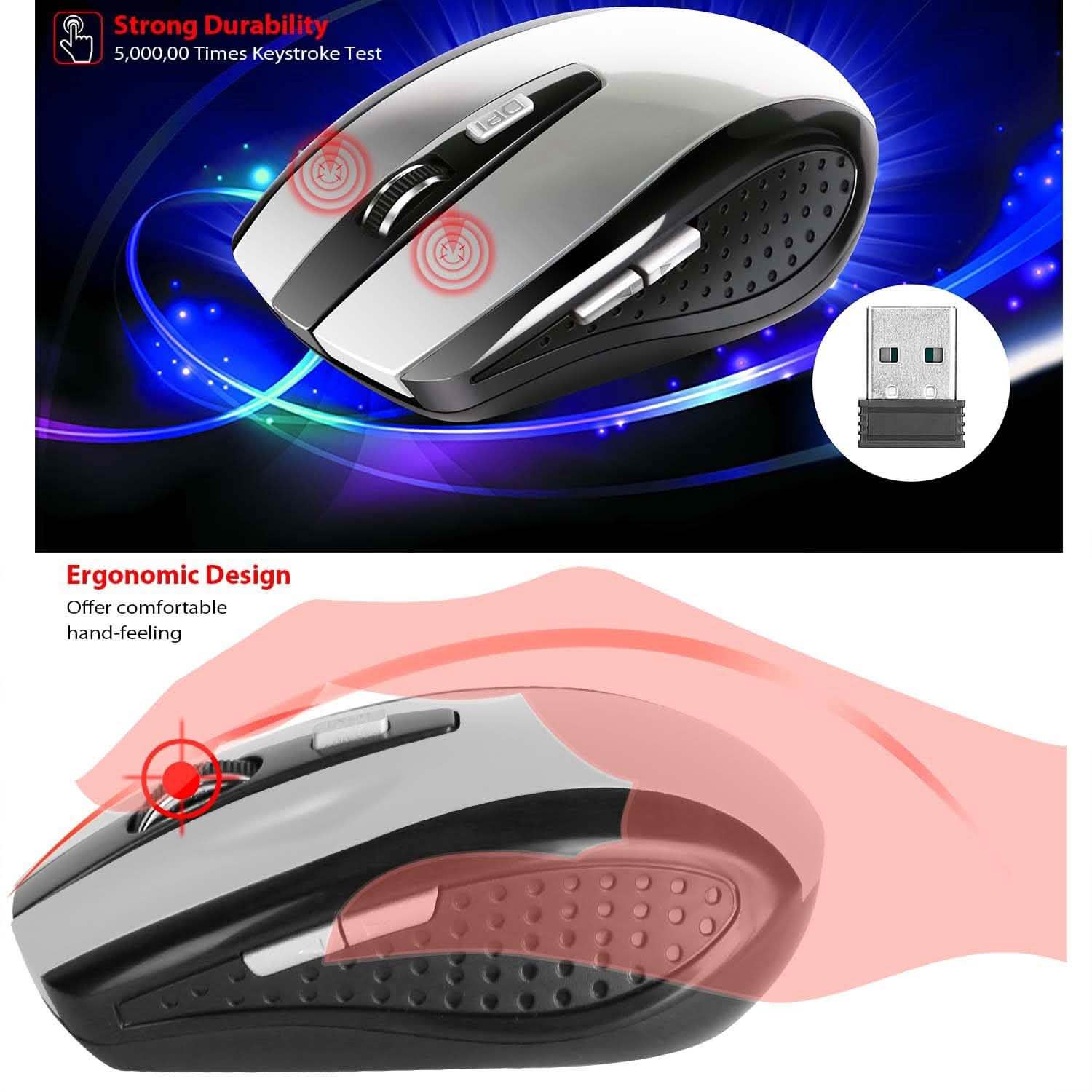 2.4 G Wireless Gaming Mouse Optical Computer Accessories - Tophatter Daily Deals