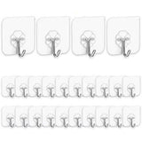24-Pack: Adhesive Hooks Kitchen Wall Hooks Home Improvement - Tophatter Daily Deals
