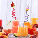 24-Pack: Reusable Ice Cream Straws for Birthday Party Supplies Wine & Dining - Tophatter Daily Deals