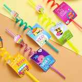 24-Pack: Reusable Ice Cream Straws for Birthday Party Supplies Wine & Dining - Tophatter Daily Deals