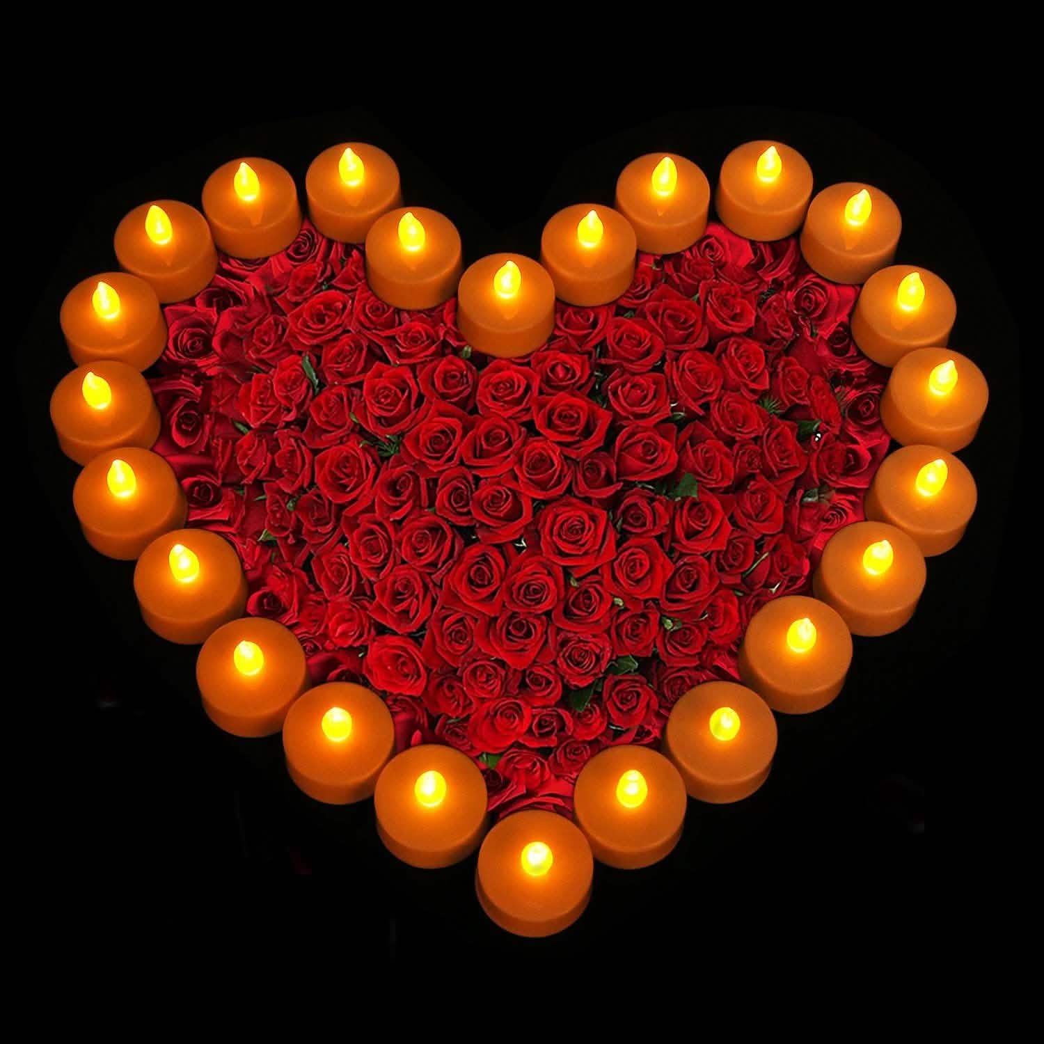 24-Piece: Flameless LED Tealight Candles Indoor Lighting - Tophatter Daily Deals