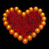 24-Piece: Flameless LED Tealight Candles Indoor Lighting - Tophatter Daily Deals