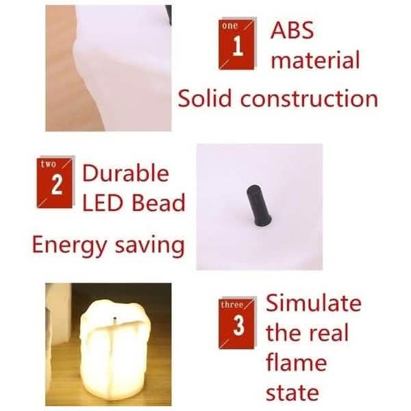 24-Piece: LED Flameless Candle Indoor Lighting - Tophatter Daily Deals