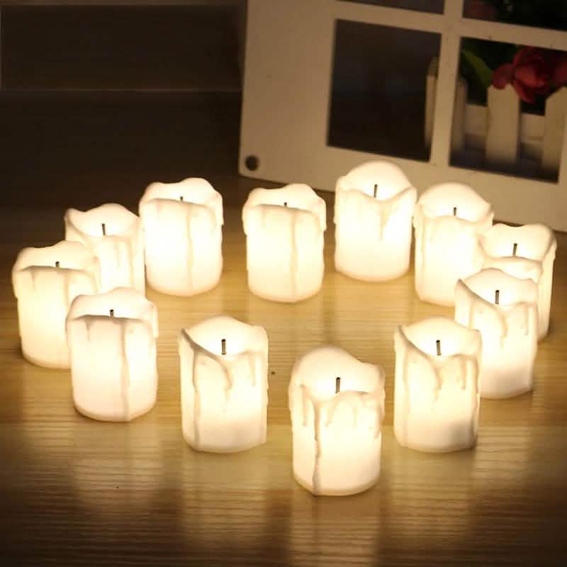 24-Piece: LED Flameless Candle Indoor Lighting - Tophatter Daily Deals