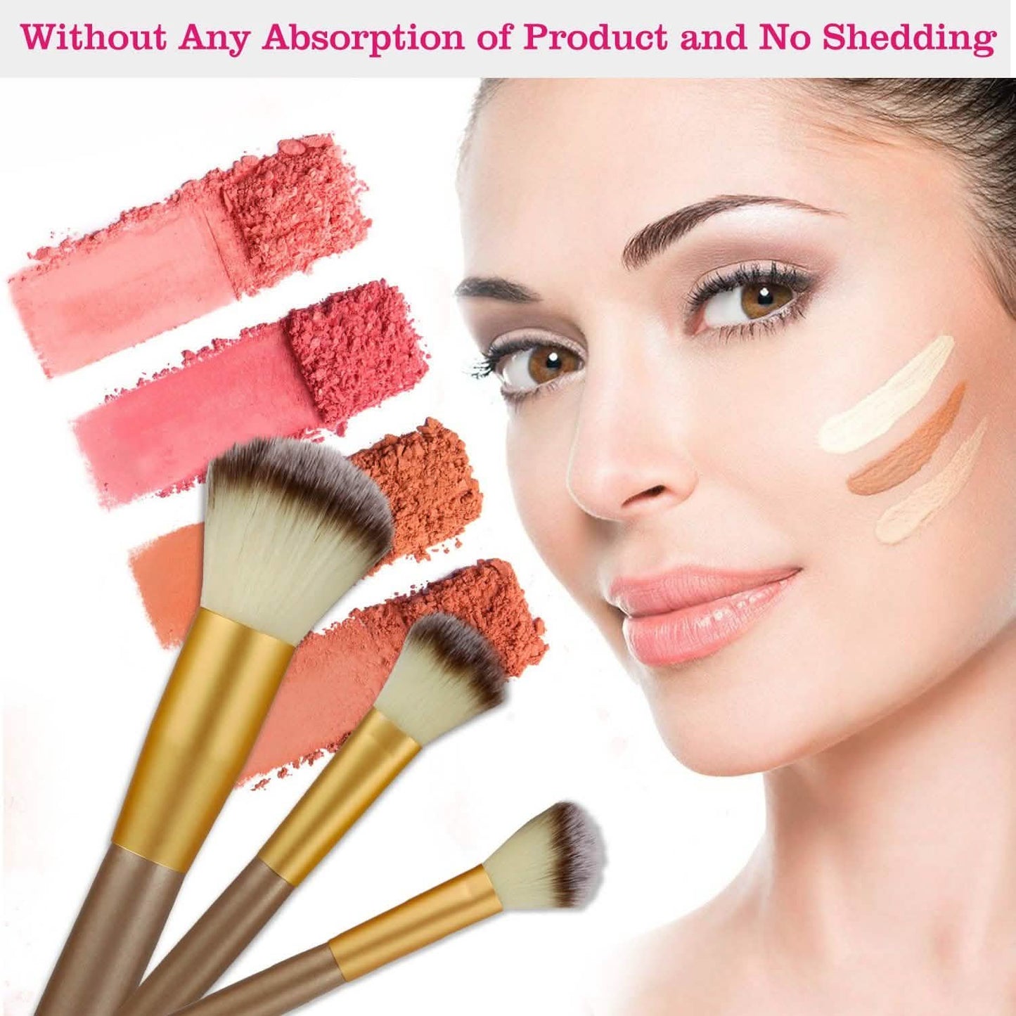 24-Piece: Makeup Brushes Set Beauty & Personal Care - Tophatter Daily Deals
