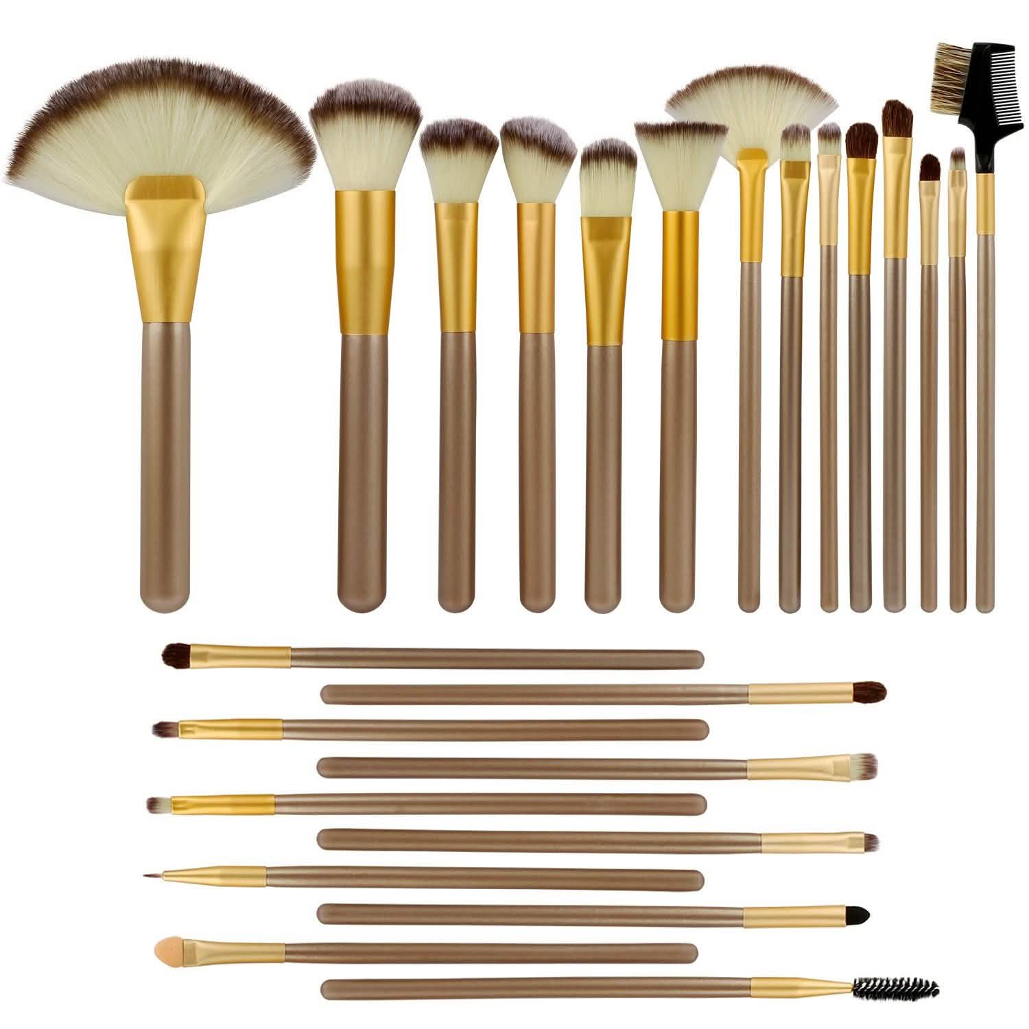 24-Piece: Makeup Brushes Set Beauty & Personal Care - Tophatter Daily Deals