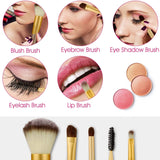 24-Piece: Makeup Brushes Set Beauty & Personal Care - Tophatter Daily Deals