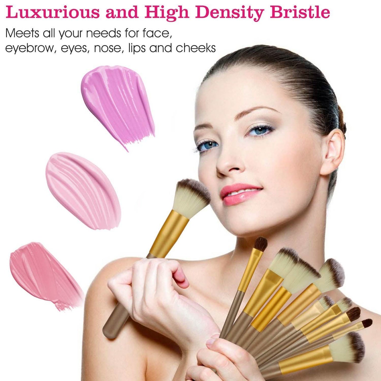 24-Piece: Makeup Brushes Set Beauty & Personal Care - Tophatter Daily Deals