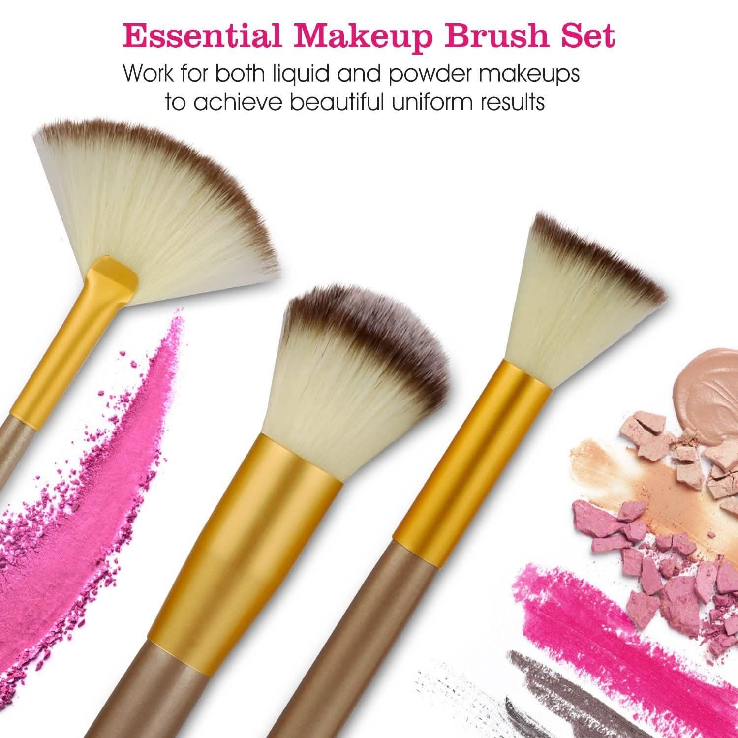 24-Piece: Makeup Brushes Set Beauty & Personal Care - Tophatter Daily Deals