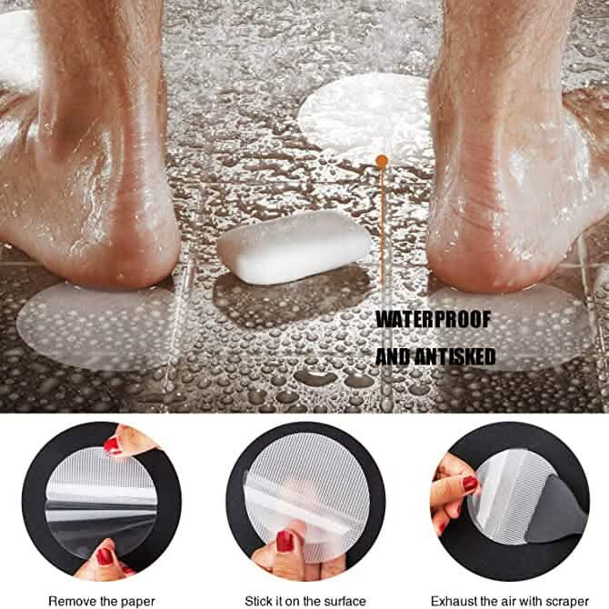 24-Piece: Non-Slip Bathtub Stickers Bath - Tophatter Daily Deals