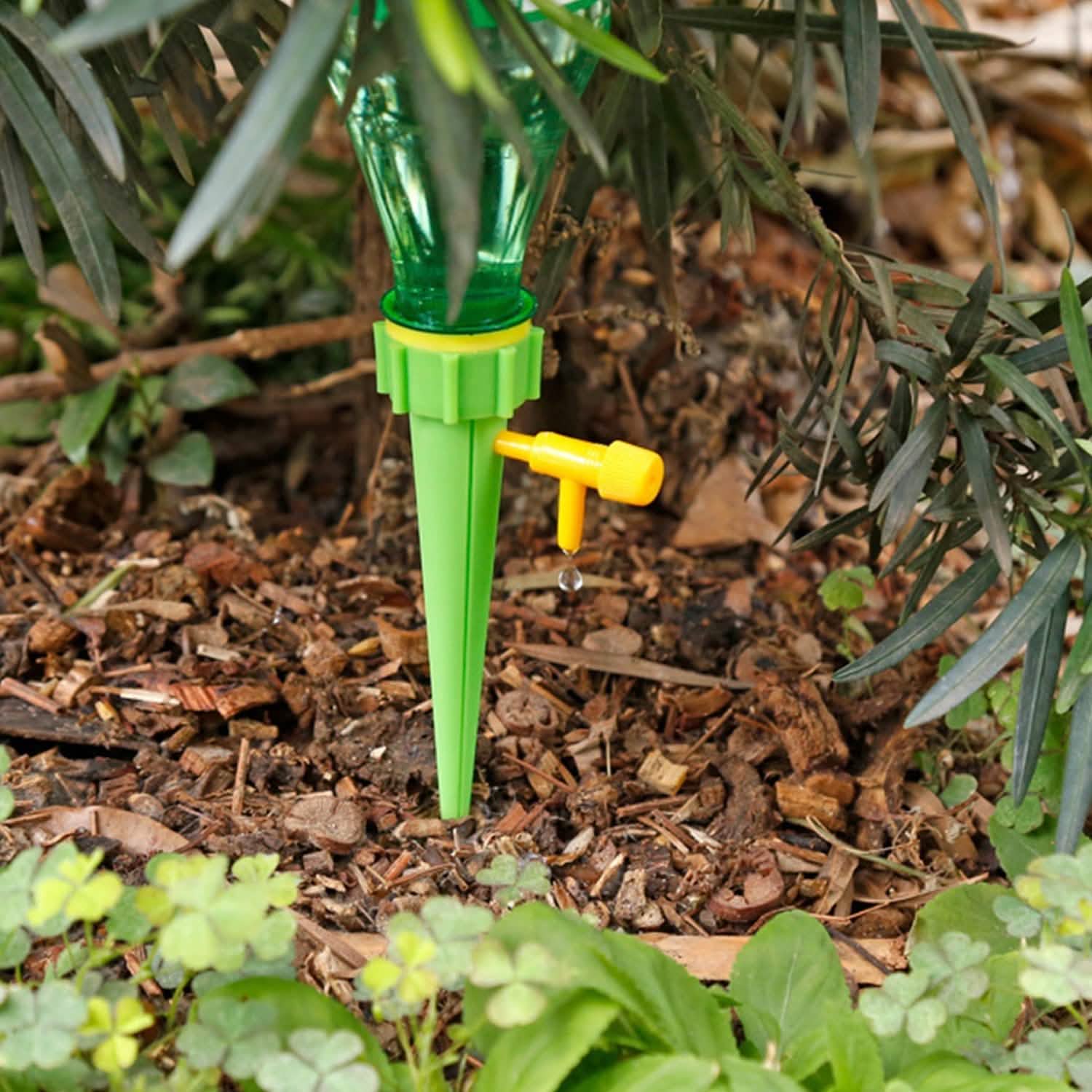 24-Piece: Plant Watering Spikes Self Watering Device Garden & Patio - Tophatter Daily Deals