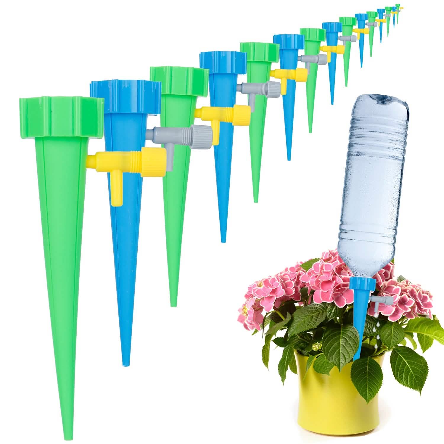 24-Piece: Plant Watering Spikes Self Watering Device Garden & Patio - Tophatter Daily Deals