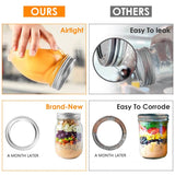 24-Piece: Regular Mouth Canning Jar Kitchen Storage - Tophatter Daily Deals