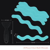 24-Piece: Safe Tub Strips Adhesive Non-Slip Shower Stickers Set Bath - Tophatter Daily Deals