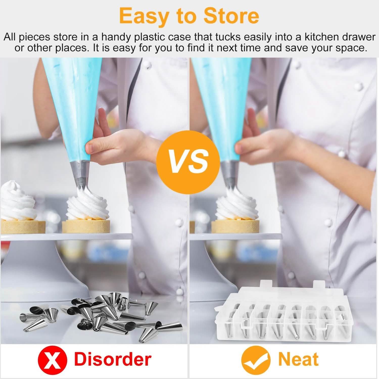 24-Piece: Stainless Steel Cake Decorating Supplies Kit Kitchen Tools & Gadgets - Tophatter Daily Deals