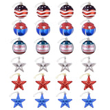24-Pieces Set: Hanging Ornaments Ball Star Patriotic Seasonal Decor - Tophatter Daily Deals