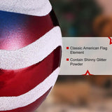 24-Pieces Set: Hanging Ornaments Ball Star Patriotic Seasonal Decor - Tophatter Daily Deals