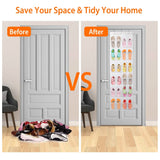 24-Pocket: Over the Door Shoes Rack Crystal Clear Organizer Storage & Organization - Tophatter Daily Deals