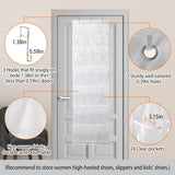 24-Pocket: Over the Door Shoes Rack Crystal Clear Organizer Storage & Organization - Tophatter Daily Deals