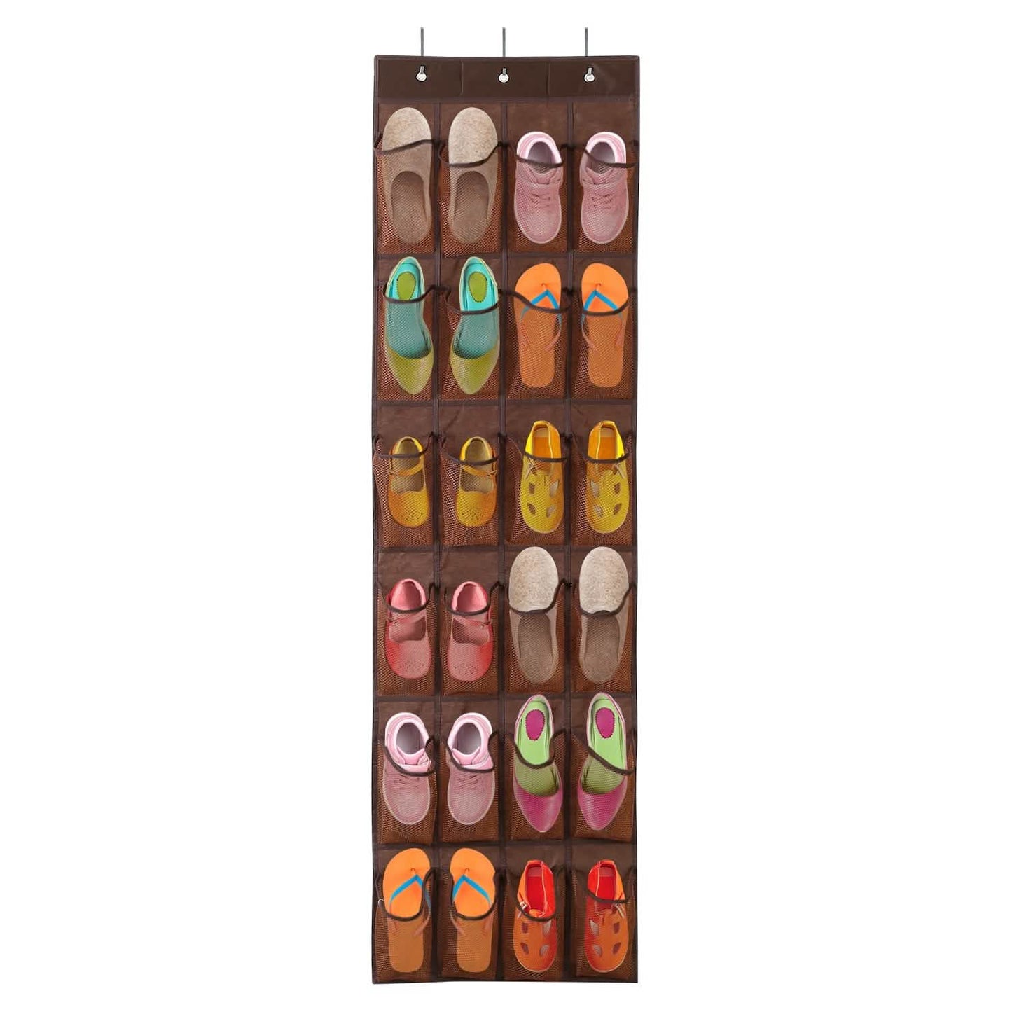 24 Pockets Over the Door Shoe Rack Coffee Storage & Organization - Tophatter Daily Deals