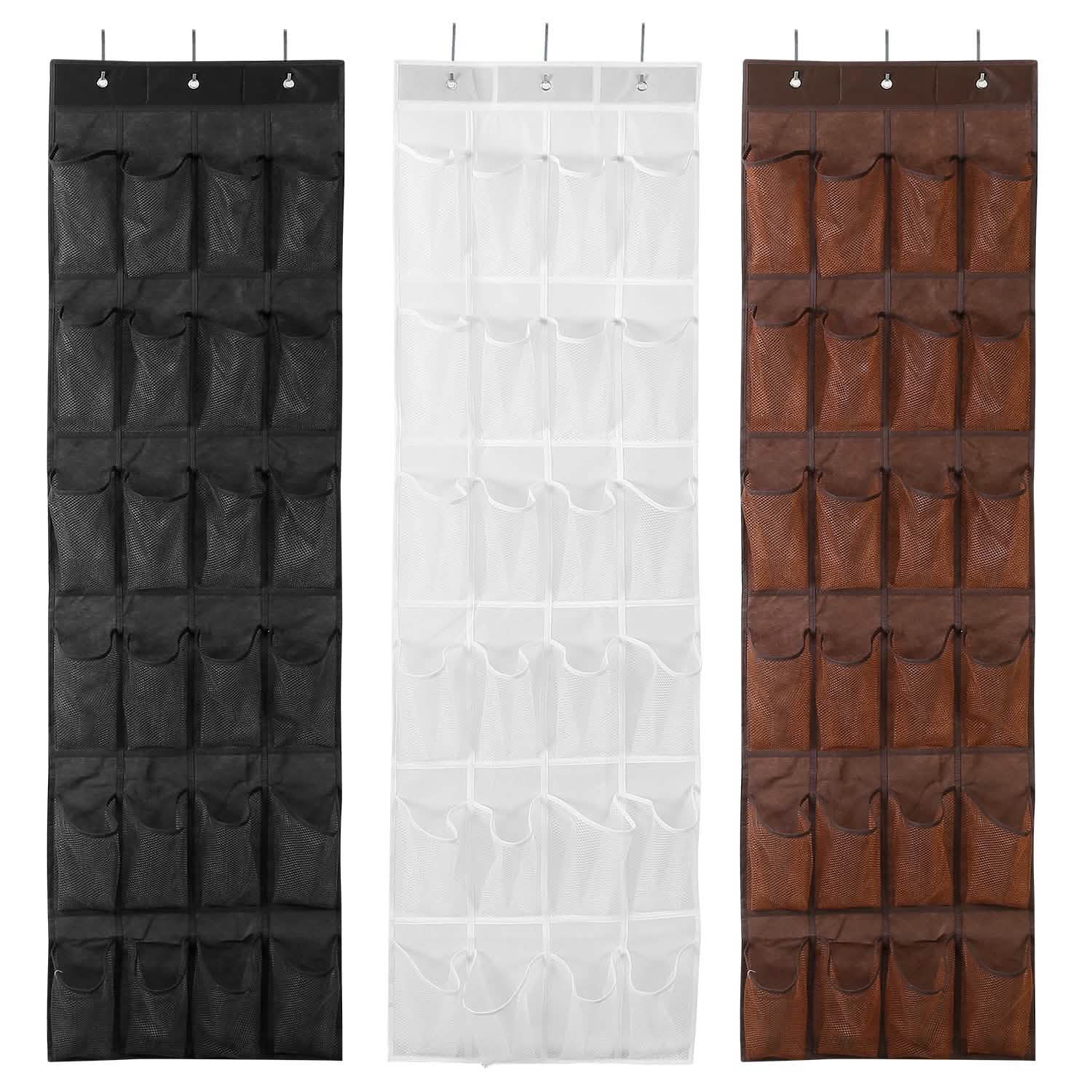 24 Pockets Over the Door Shoe Rack Storage & Organization - Tophatter Daily Deals