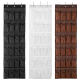 24 Pockets Over the Door Shoe Rack Storage & Organization - Tophatter Daily Deals