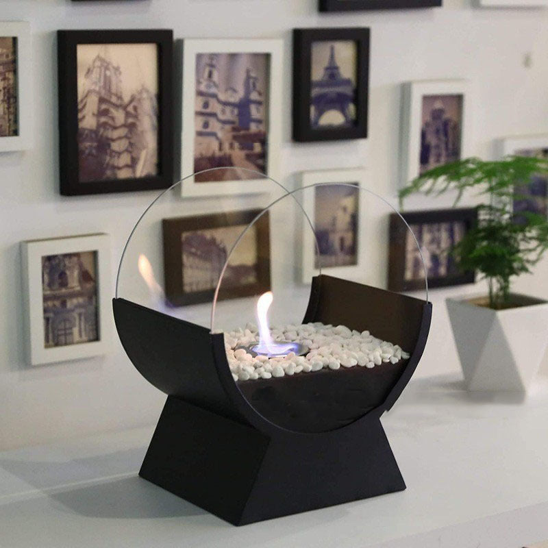 Alcohol Fireplace Arch Portable Stove Desktop Decoration Fireplace 0 - Tophatter Daily Deals