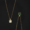 Retro Style Distressed Malachite Necklace Necklaces - Tophatter Daily Deals