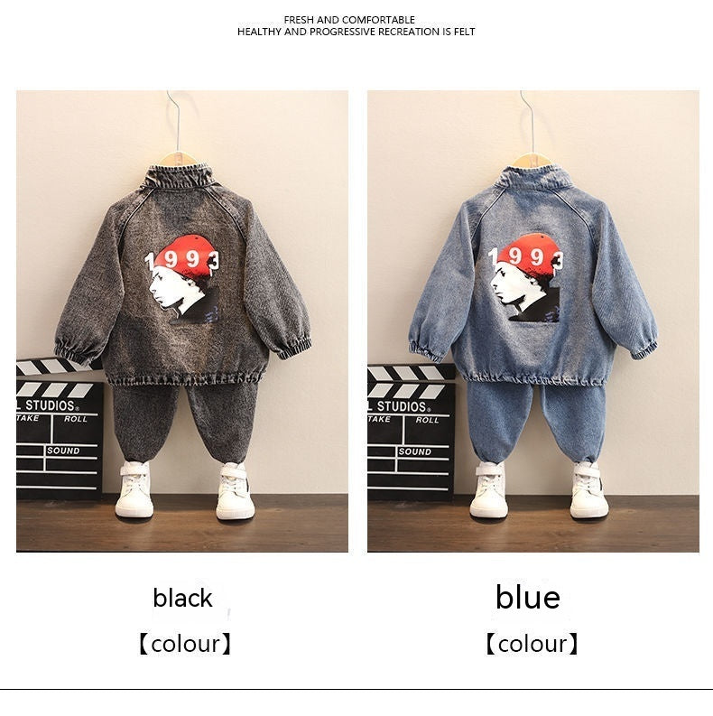 Boys Spring Clothing New Clothes Fashionable Handsome Children's Clothing 0 - Tophatter Daily Deals