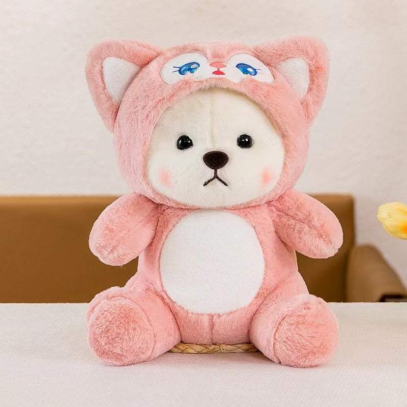 Little Bear Doll Cute Bear Wearing A Hat Doll Transformation Plush Toy Humidifier - Tophatter Daily Deals