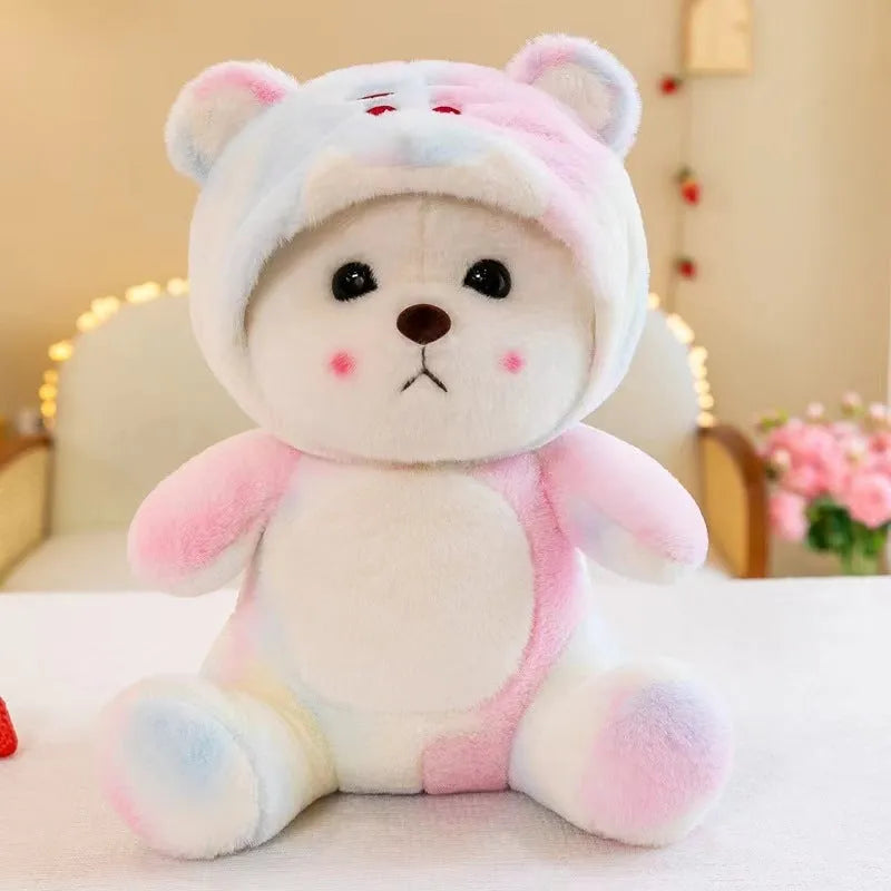 Little Bear Doll Cute Bear Wearing A Hat Doll Transformation Plush Toy Humidifier - Tophatter Daily Deals