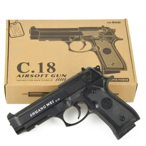 C18 6MM AIRSOFT PISTOL - Tophatter's Army Deals PISTOLS - Tophatter Daily Deals