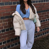 Fitted Womens Cropped Cardigan - Ribbed Knit, Casual 3D Changing Face Moving Picture Frame - Tophatter Daily Deals