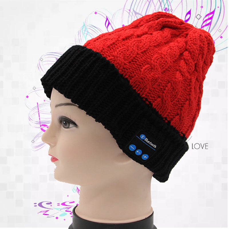 Bluetooth headset music cap Red 0 - Tophatter Daily Deals