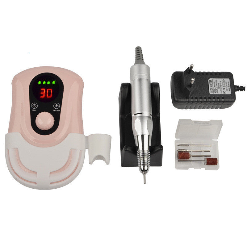 30000 rpm rechargeable portable nail polisher Pink 0 - Tophatter Daily Deals