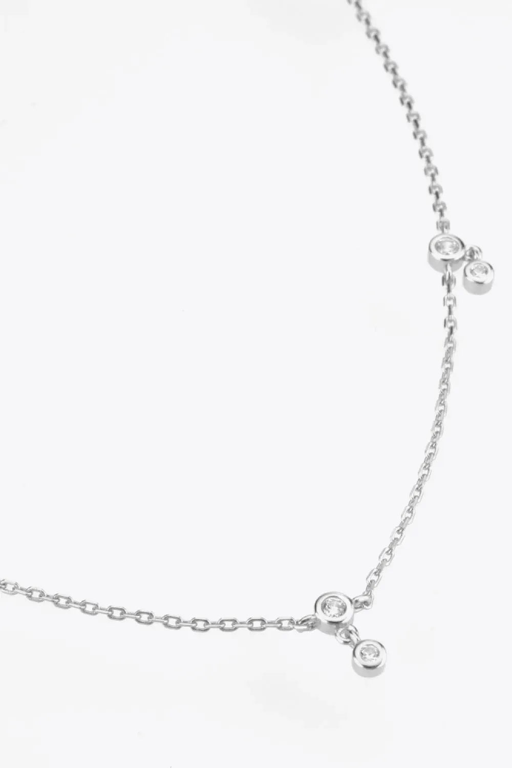 Zircon 925 Sterling Silver Necklace Necklaces - Tophatter Daily Deals
