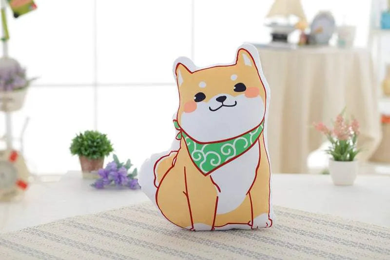 Shiba Inu Burger Print Doll Pillow Smile dog pillow Humidifier - Tophatter Daily Deals