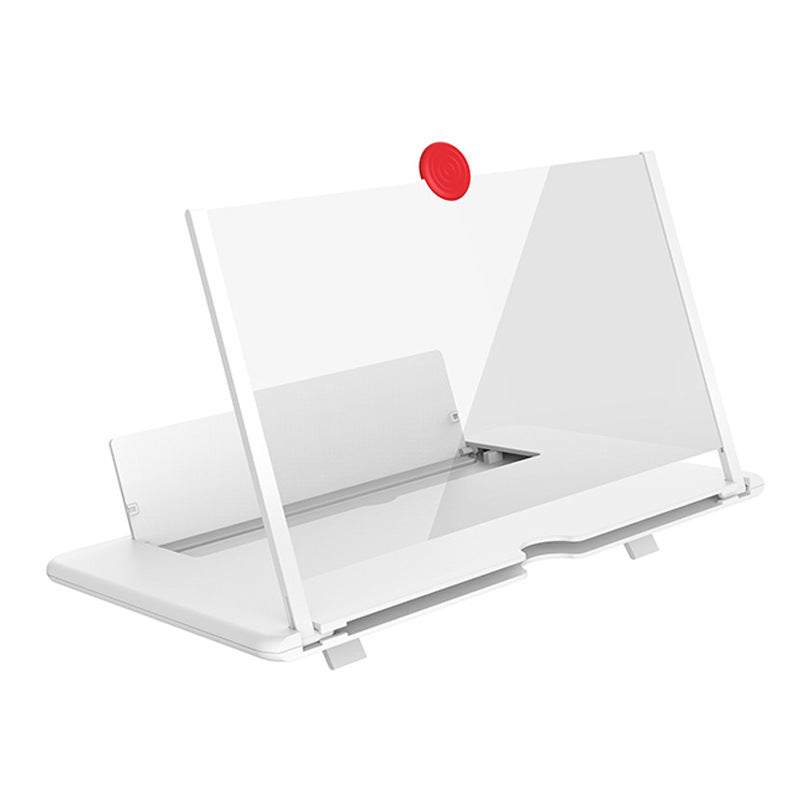 3D Screen Magnifier Signal Booster Mobile Screen Lightweight Foldable Magnifying Glass White 0 - Tophatter Daily Deals