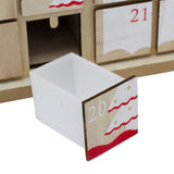 Santa House Advent Calendar with 24 Drawers | Wooden Christmas Advent Calendar Advent Calendar - Tophatter Daily Deals