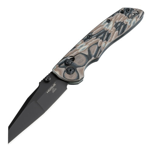 Hogue Knives Deka - ABLE Lock Folder - Black Finish Modified Wharncliffe Blade - G-Mascus Dark Earth G10 Frame - 24267 Folding Knives - Tophatter Daily Deals