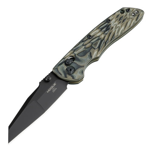 Hogue Knives Deka - ABLE Lock Folder - Black Finish Modified Wharncliffe Blade - G-Mascus Green G10 Frame - 24268 Folding Knives - Tophatter Daily Deals