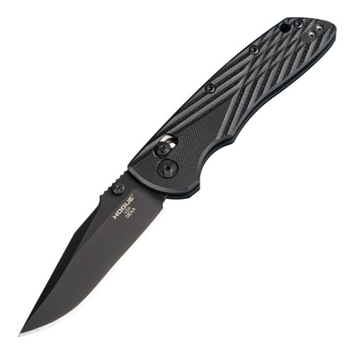 Hogue Knives Deka - ABLE Lock Folder - Black Finish Clip Point Blade - Black G10 Frame - 24276 Folding Knives - Tophatter Daily Deals