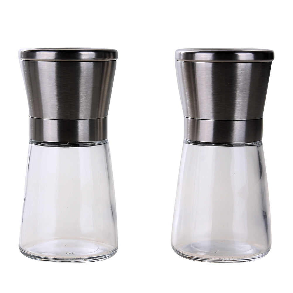 2 PcsLot Salt And Pepper Grinder Set default 0 - Tophatter Daily Deals