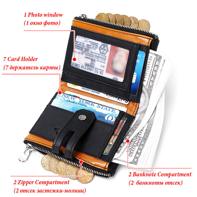 Anti-theft brush wallet 0 - Tophatter Daily Deals
