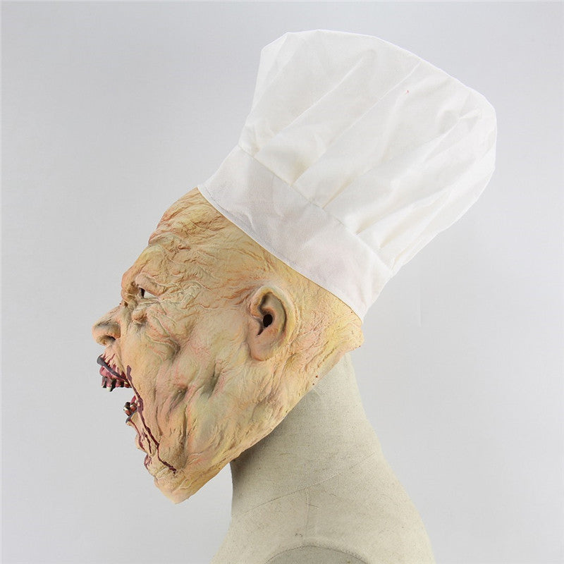 Halloween Chef Mask Full Face Bloody Horror Mask Adult 3D Changing Face Moving Picture Frame - Tophatter Daily Deals