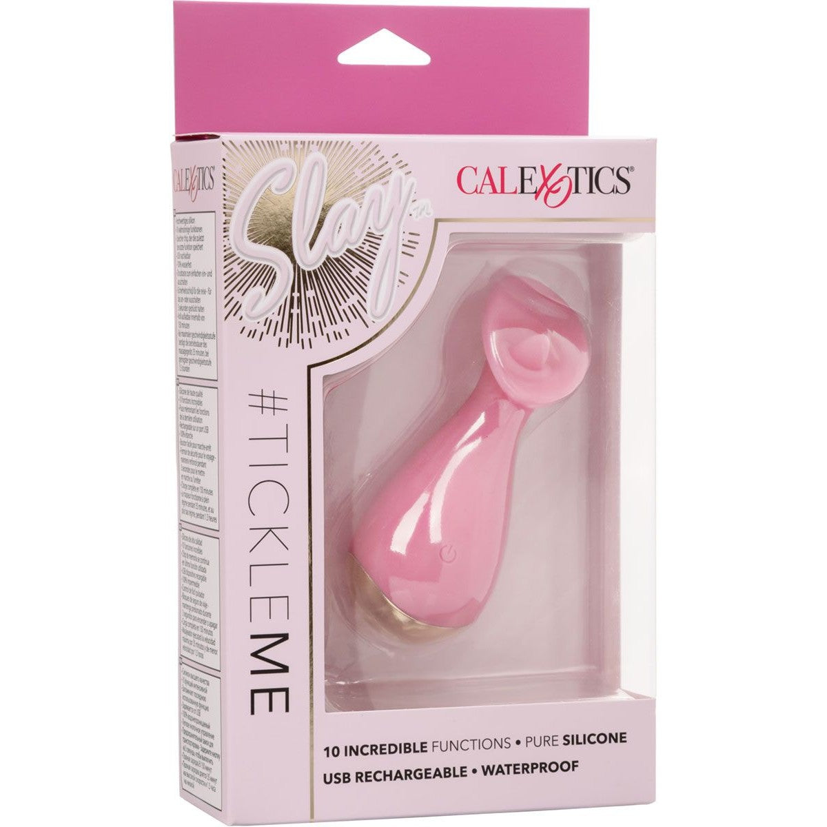 Slay #TickleMe Silicone Clitoral Vibrator in Pink Clitoral Vibrator - Tophatter Daily Deals