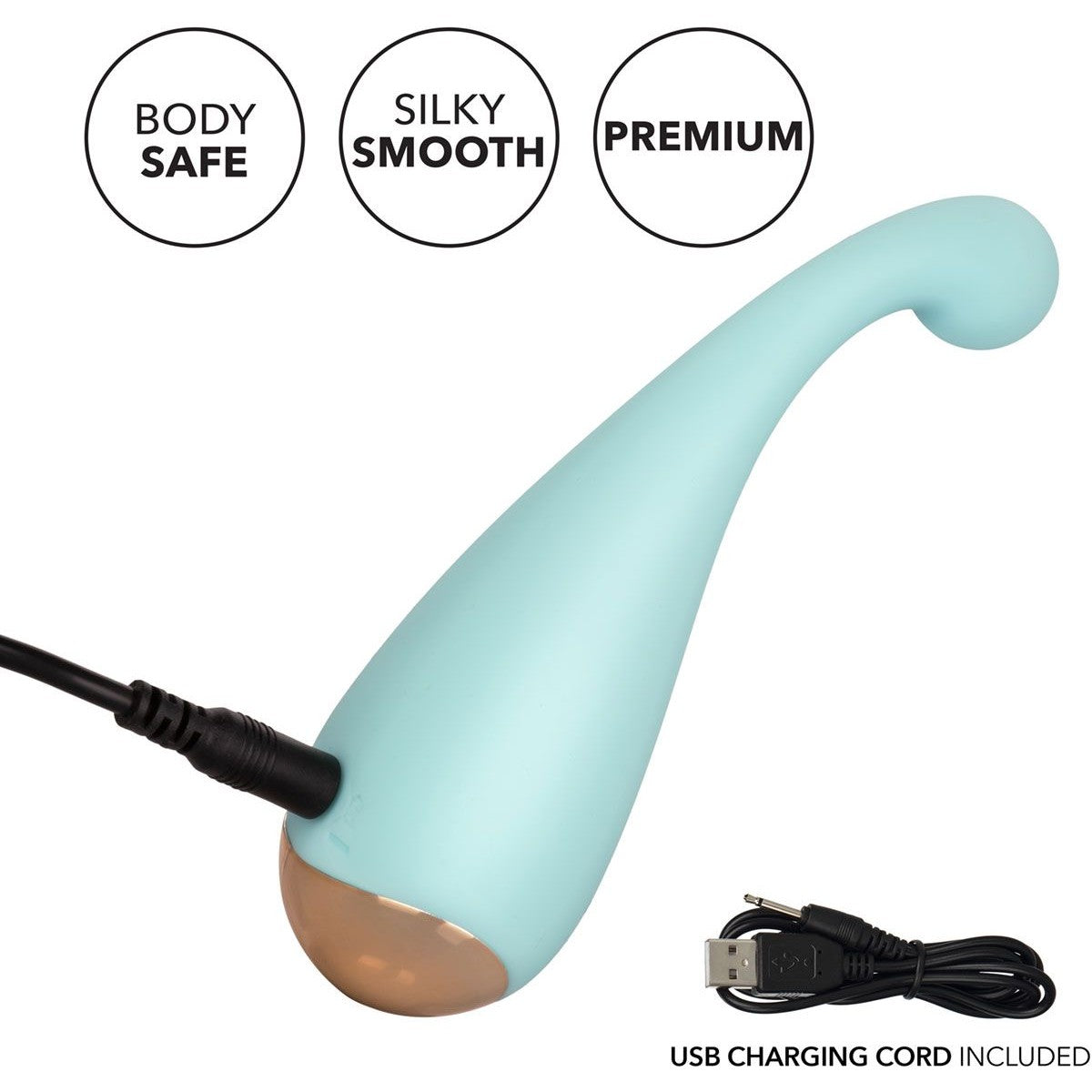 Slay #ThrillMe Silicone Vibrator in Blue Vibrator - Tophatter Daily Deals